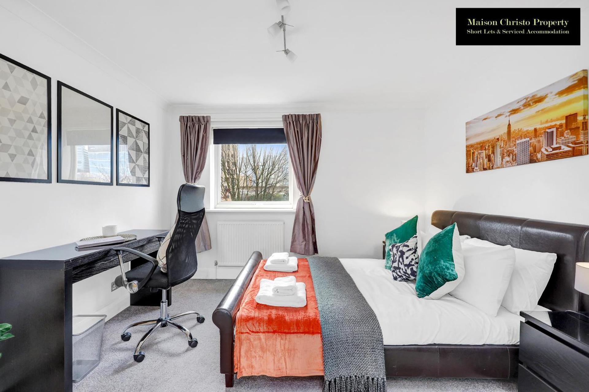 Appartamento Caraway Heights 2bedroom Sleeps 6 In Canary Wharf, Free Parking, Near Excel, O2 & Airport By Maison Christo Short Lets & Serviced Londra